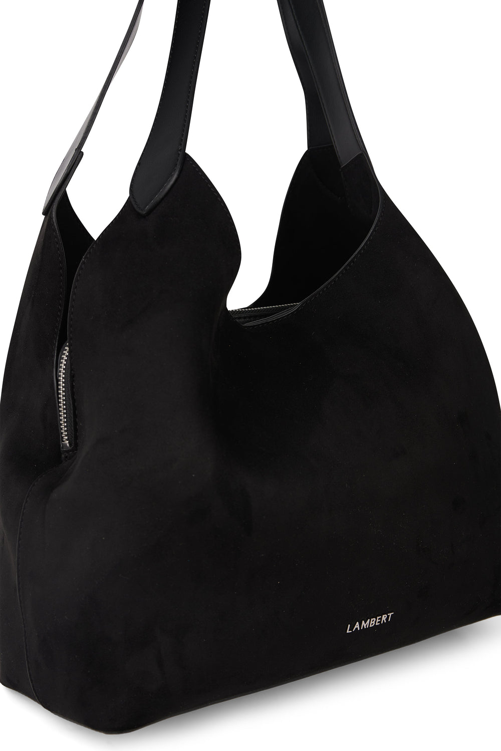 sac fourre-tout katy noir suède Lambert Mlle et Coco