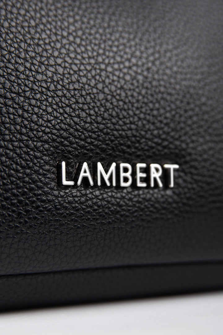trousse maquillage Lambert Jolie noir cuir vegan compagnie québécoise