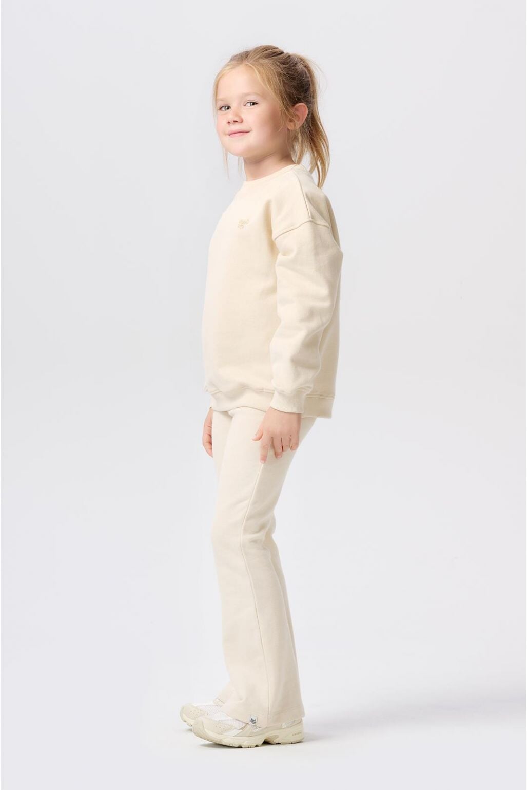chandail pull col rond Noppies beige Mlle et Coco