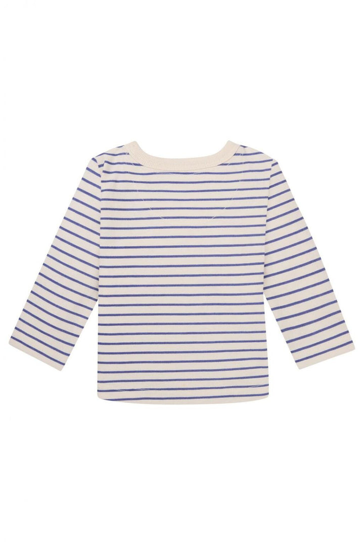 Chandail Osburn rayé bleu blanc Noppies Mlle et Coco vêtement