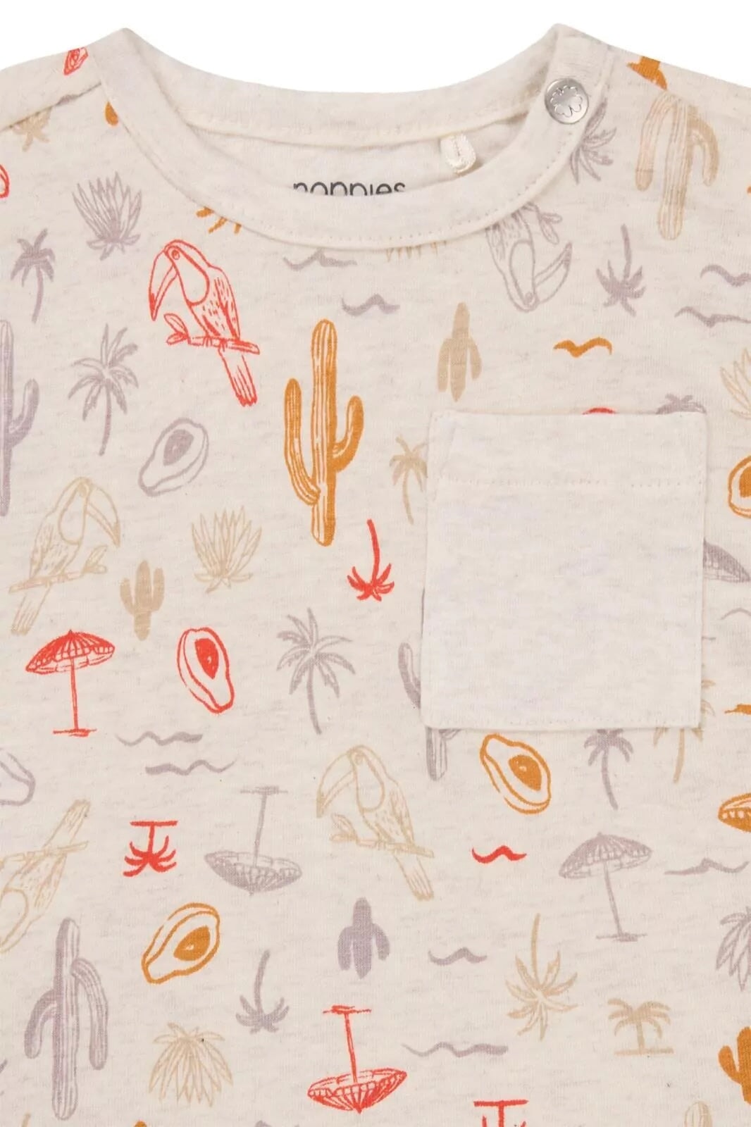 Chandail manches courtes Olle motif tropical Noppies Mlle et Coco