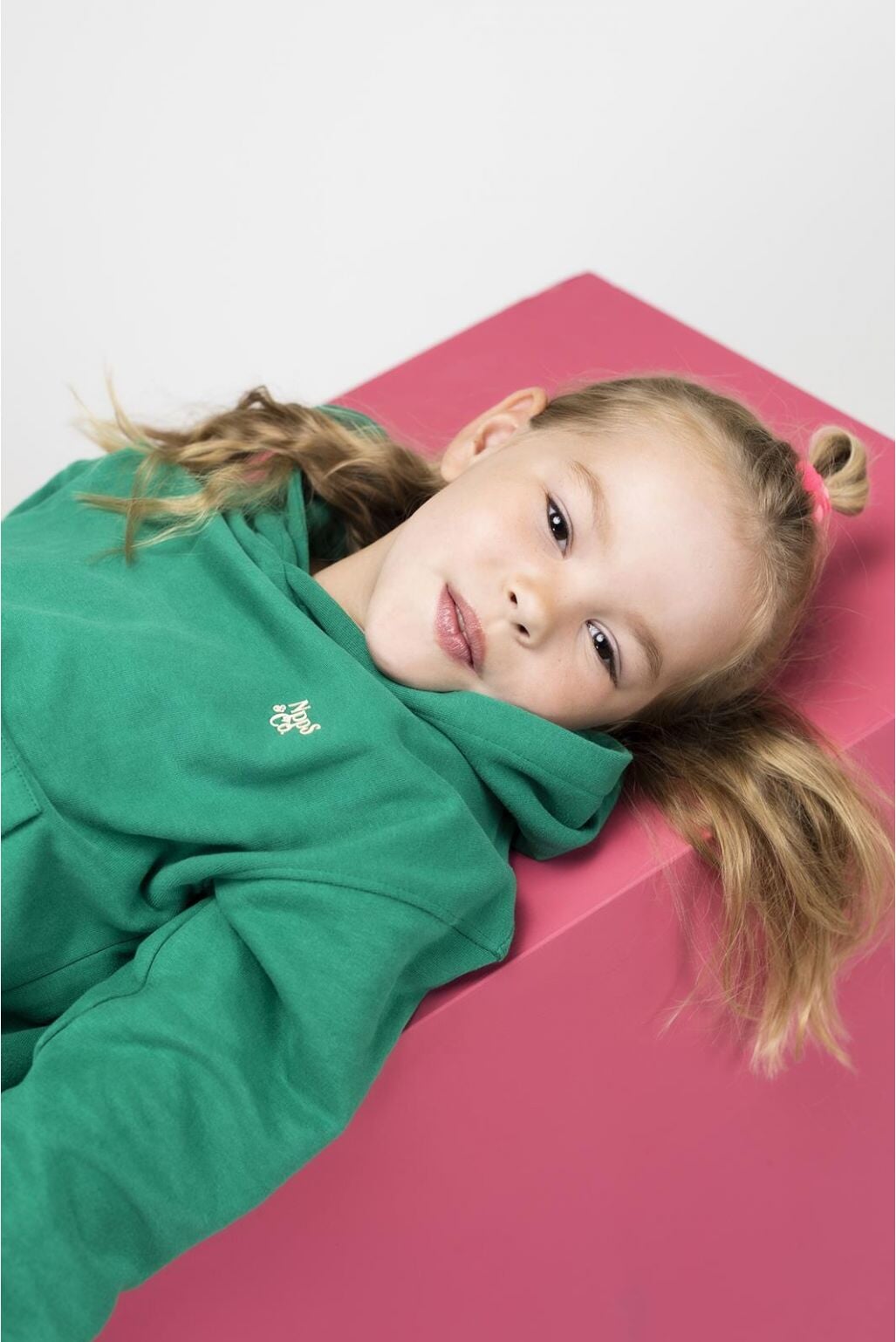 chandail capuchon vert Noppies enfant Mlle et Coco