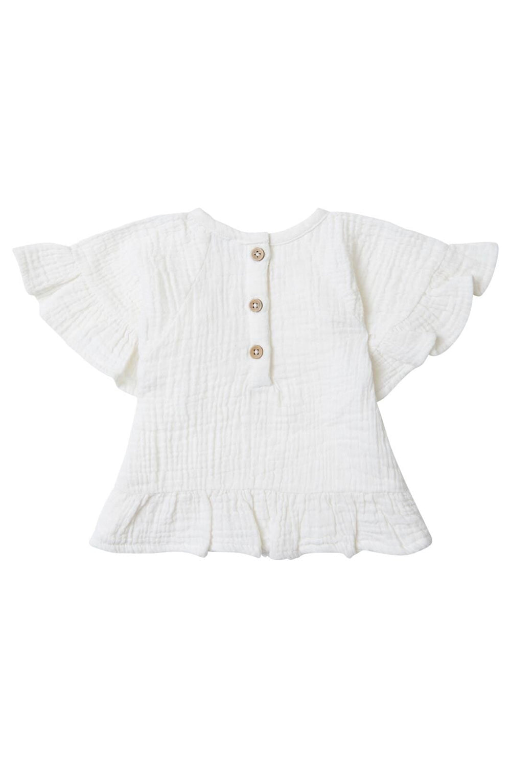 chandail volant blanc Noppies Clawson Mlle et Coco