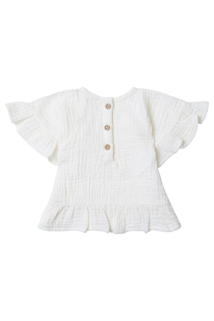 chandail volant blanc Noppies Clawson Mlle et Coco