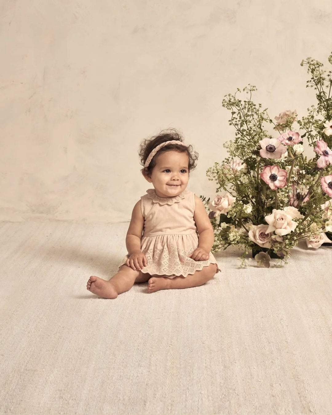 robe barboteuse crème antique Noralee Mlle et Coco