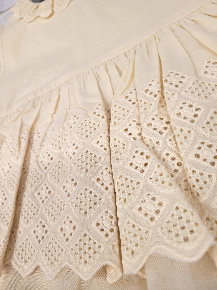 robe barboteuse crème antique Noralee Mlle et Coco