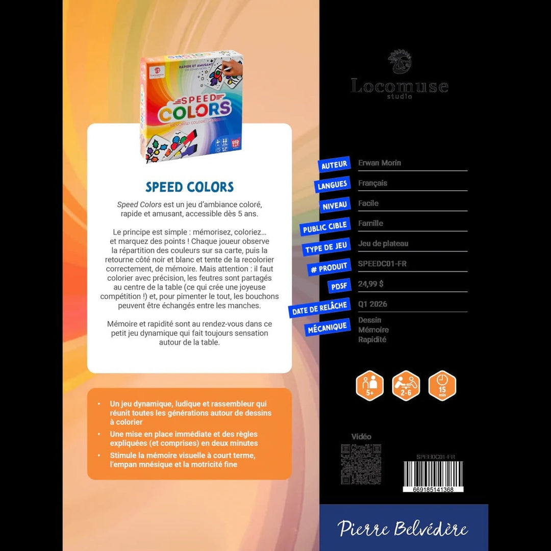 Jeu observation Speed colors Locomuse Mlle et Coco
