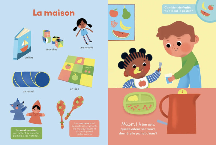 Auzou mon grand livre des odeurs Mlle et Coco