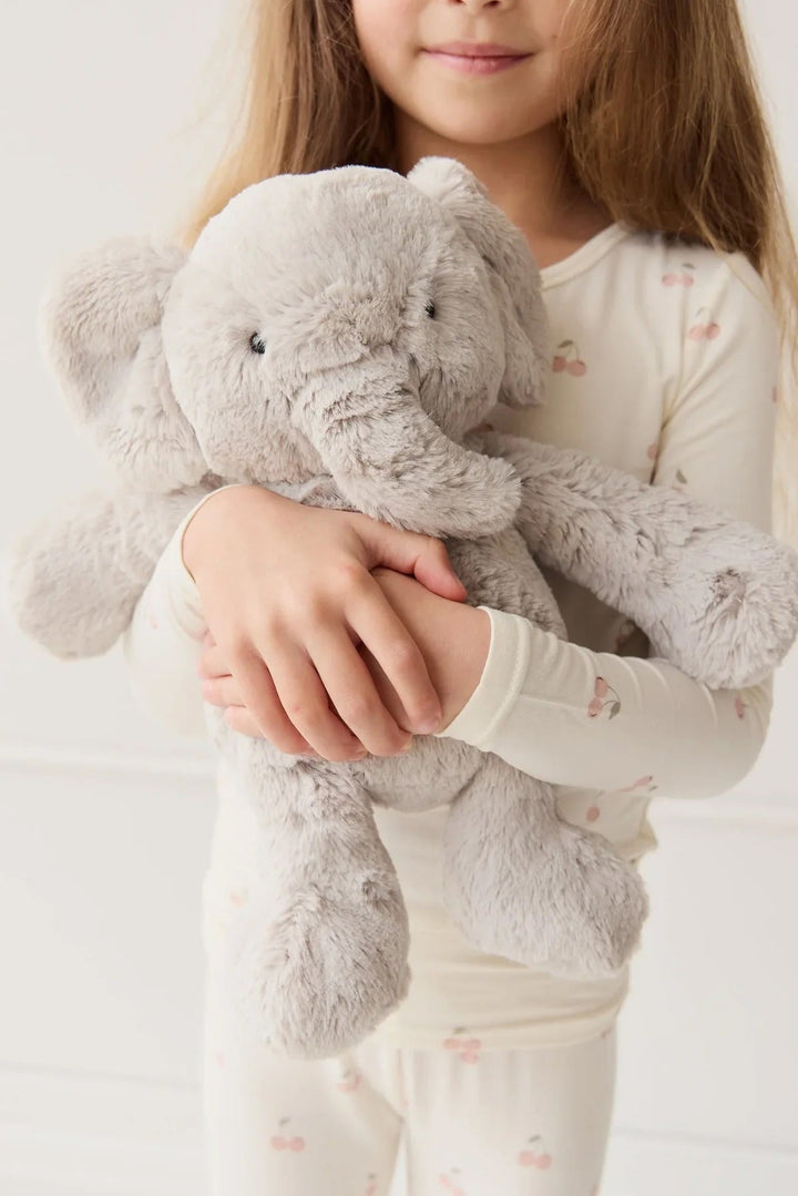 Peluche Olive Éléphant Snuggle Bunnies Gris Mlle et Coco