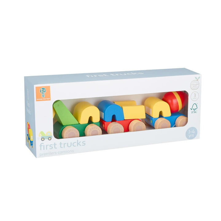 Jouets Ensemble de Camions en Bois (3) Orange Tree Toys Mlle et Coco