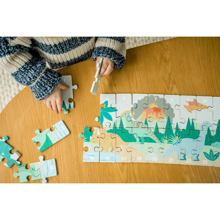 Puzzle chiffres sur les dinosaures Orange Tree Toys Mlle et Coco