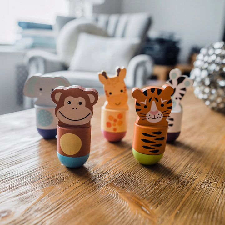 Jeux de quilles animaux de la jungle Orange Tree Toys Mlle et Coco