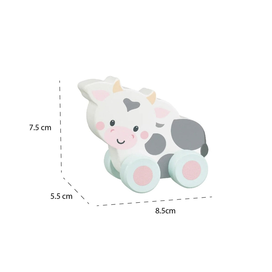 Mon premier jouet à pousser Vache Orange Tree Toys Mlle et Coco