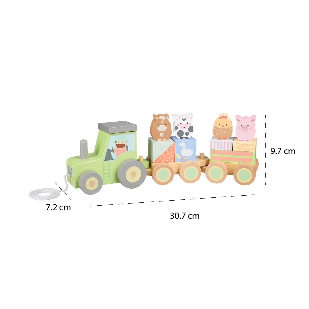 Jouet Train Puzzle Animaux de la Ferme Orange Tree Toys Mlle et Coco
