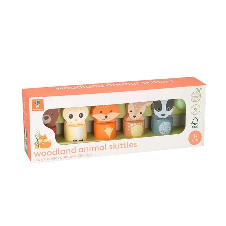Jeux de Quilles animaux de la fôret Orange Tree Toys Mlle et Coco