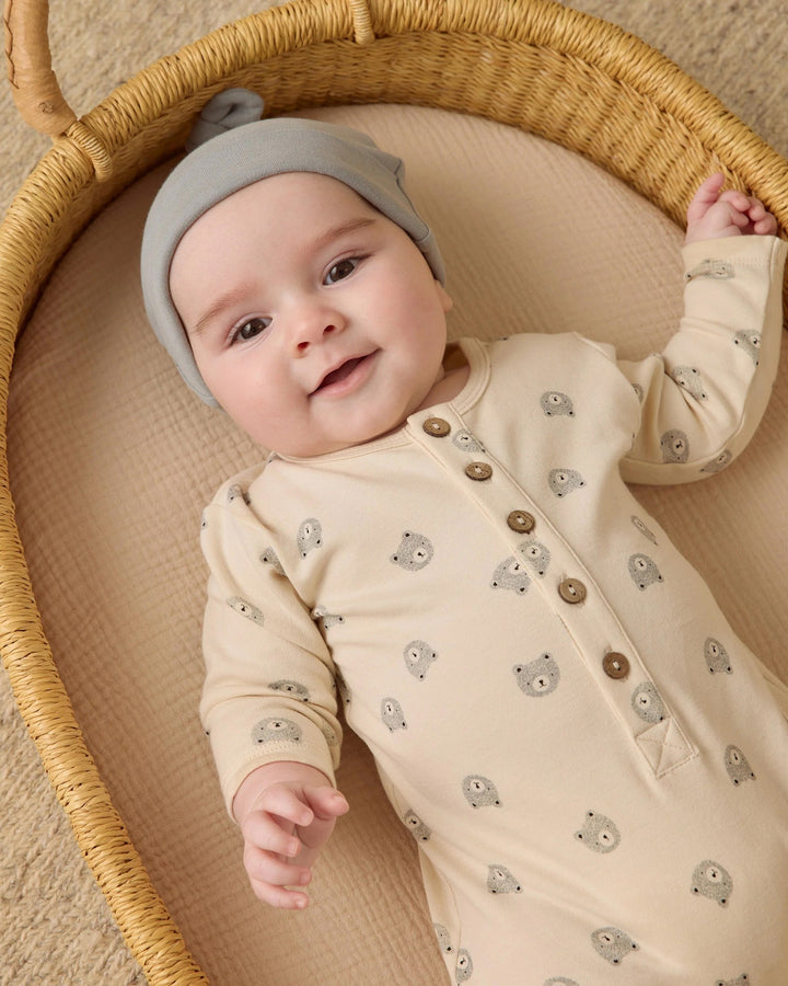 Jumpsuit Beige et petits oursons Quincy Mae Mlle et Coco