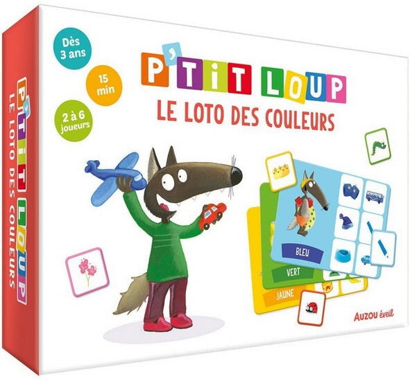 Jeu P'tit Loup loto des couleurs, jeu d'observation et association