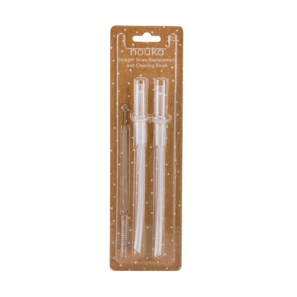 Paille droite de rechange et brosse de nettoyage Noüka Mlle et Coco