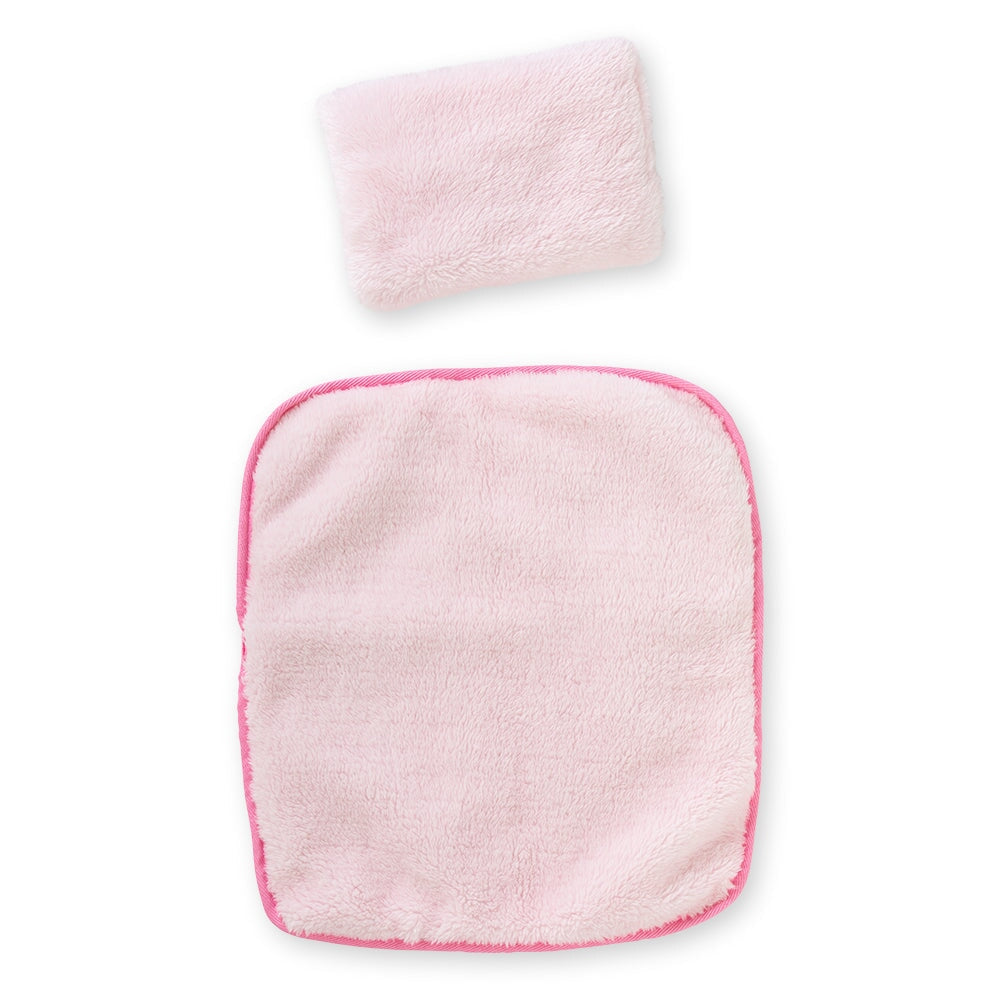 Corolle accessoire panier tressé peluche rose Mlle et Coco