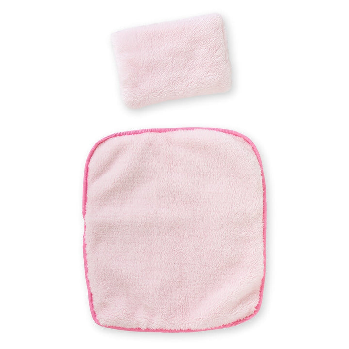 Corolle accessoire panier tressé peluche rose Mlle et Coco