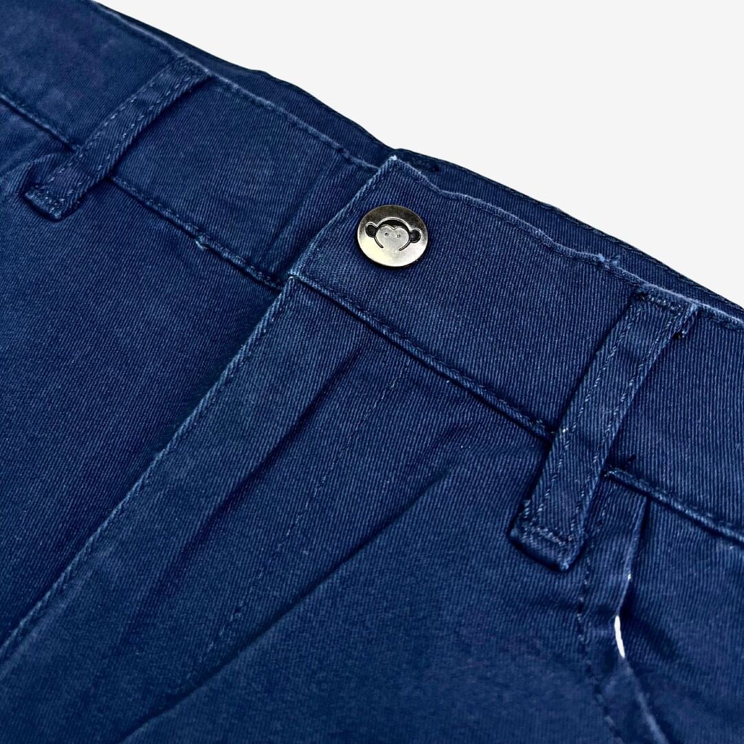 Pantalon chino de couleur bleu (galaxy) d&