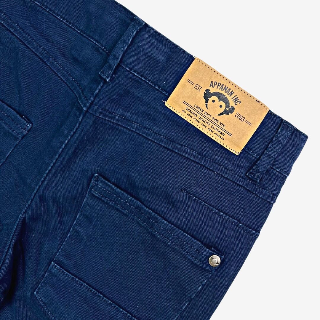Pantalon chino de couleur bleu (galaxy) d&