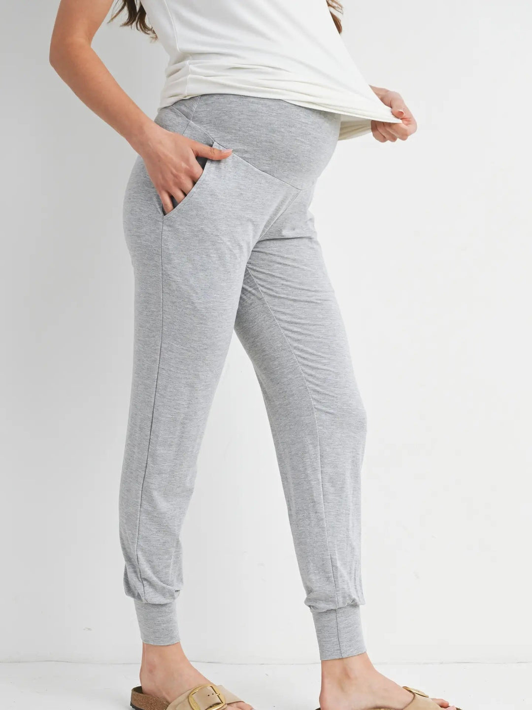 pantalon jogging maternité gris Hello Miz Mlle et Coco