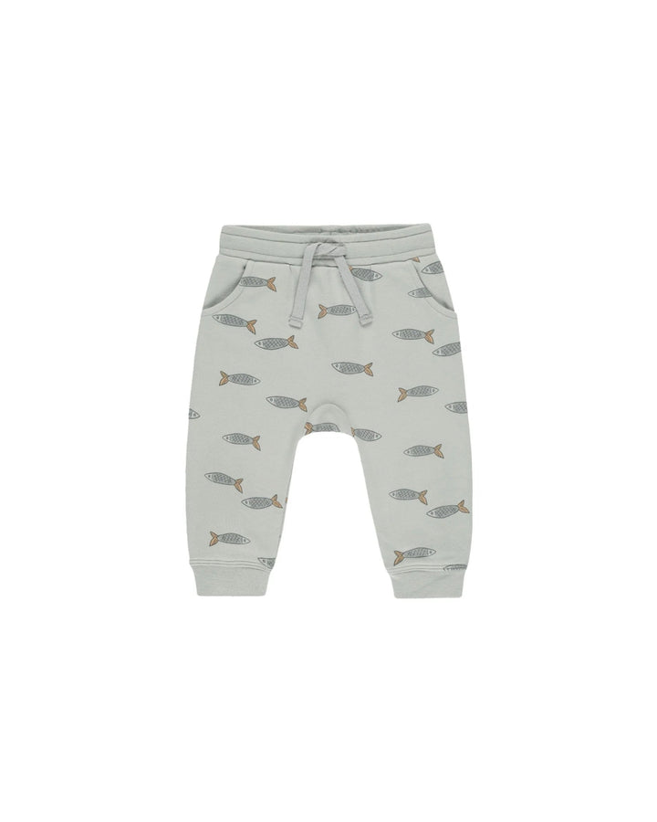 Pantalon jogging gris/vert et sardine Rylee + Cru Mlle et Coco