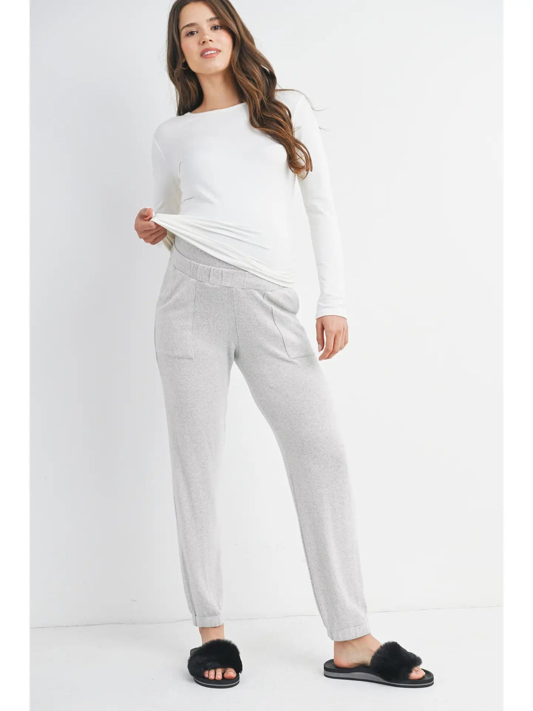 pantalon maternité gris détente Hello Miz Mlle et Coco