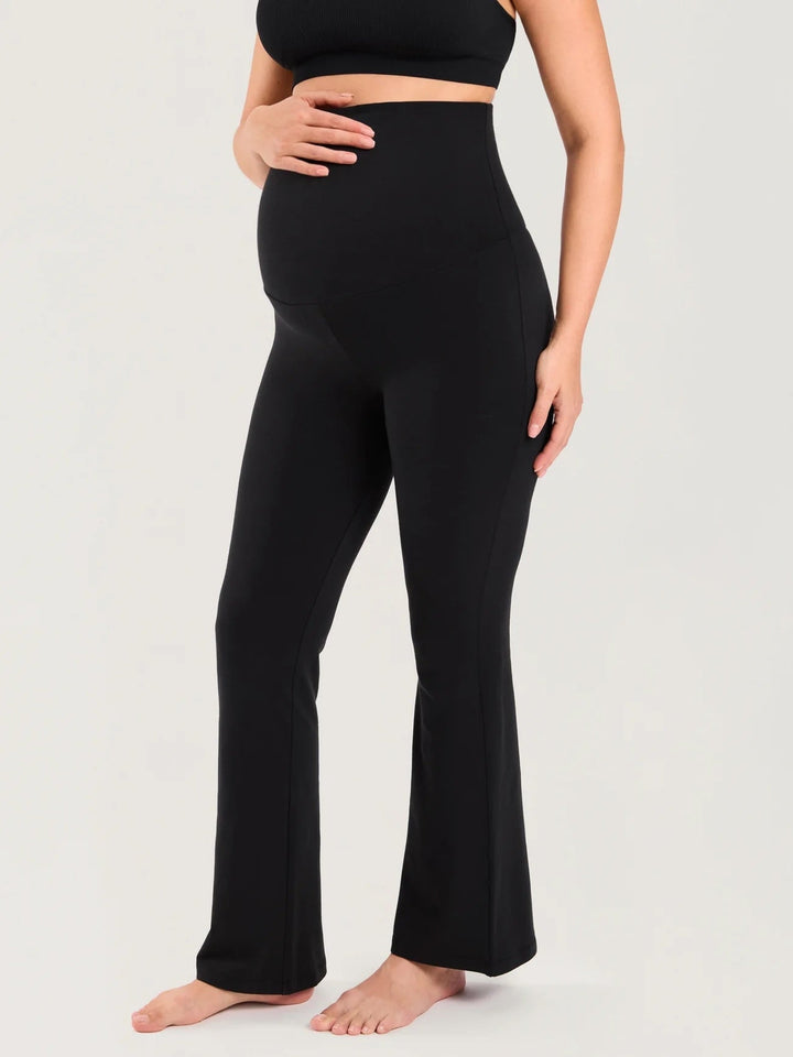 pantalon maternité noir coton évasé Momanda Mlle et Coco