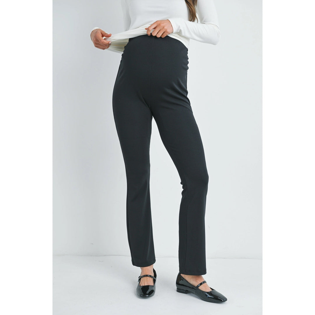 pantalon maternité taille élastique noir Hello Miz Mlle et Coco