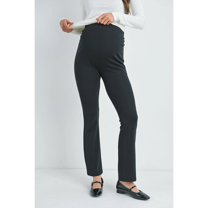 pantalon maternité taille élastique noir Hello Miz Mlle et Coco