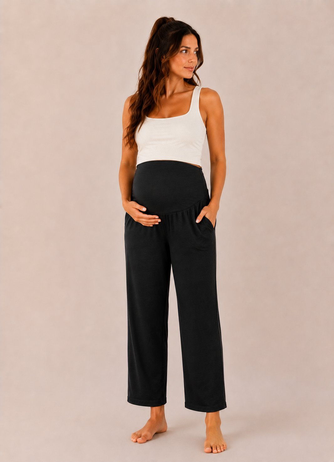 pantalon Élizabeth noir Bloom Maternité Mlle et Coco