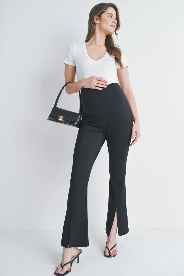 pantalon noir évasé Hello Miz Noir Mlle et Coco