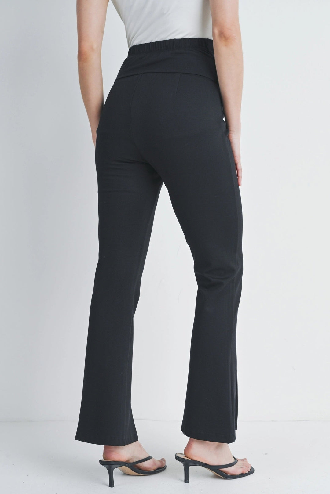 pantalon noir évasé Hello Miz Noir Mlle et Coco