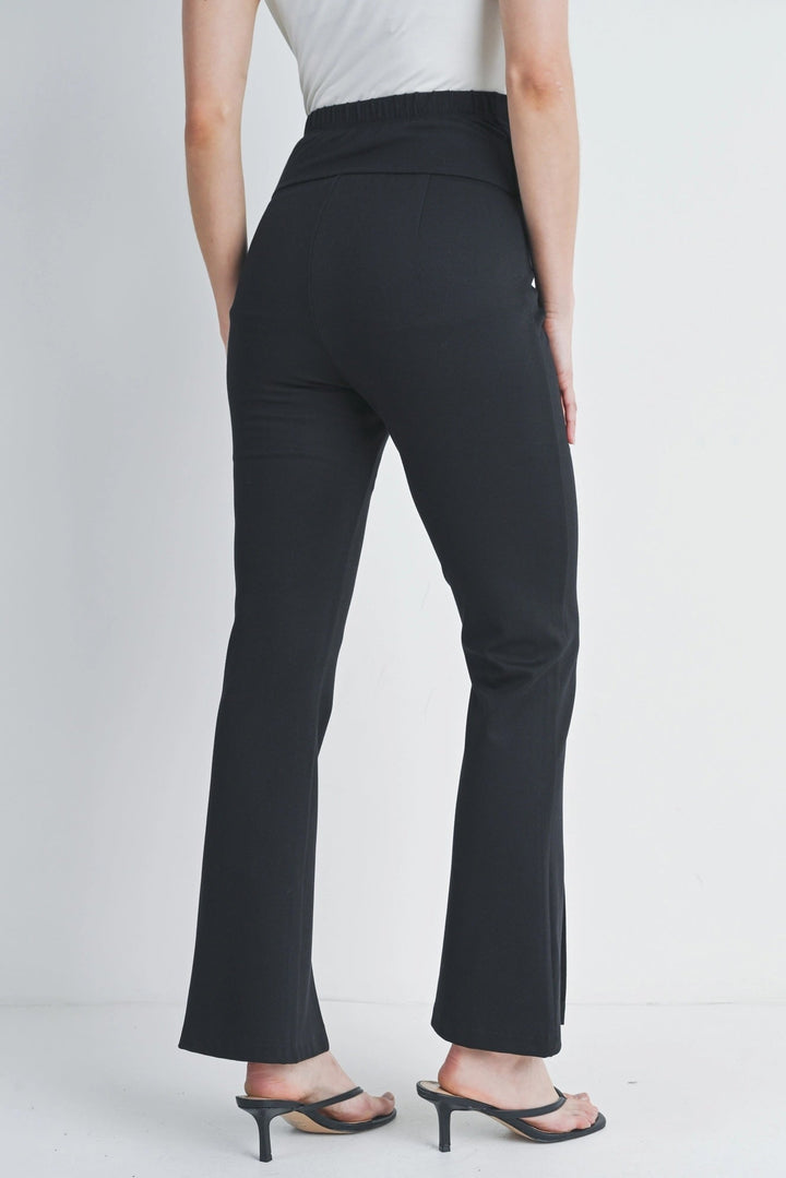 pantalon noir évasé Hello Miz Noir Mlle et Coco