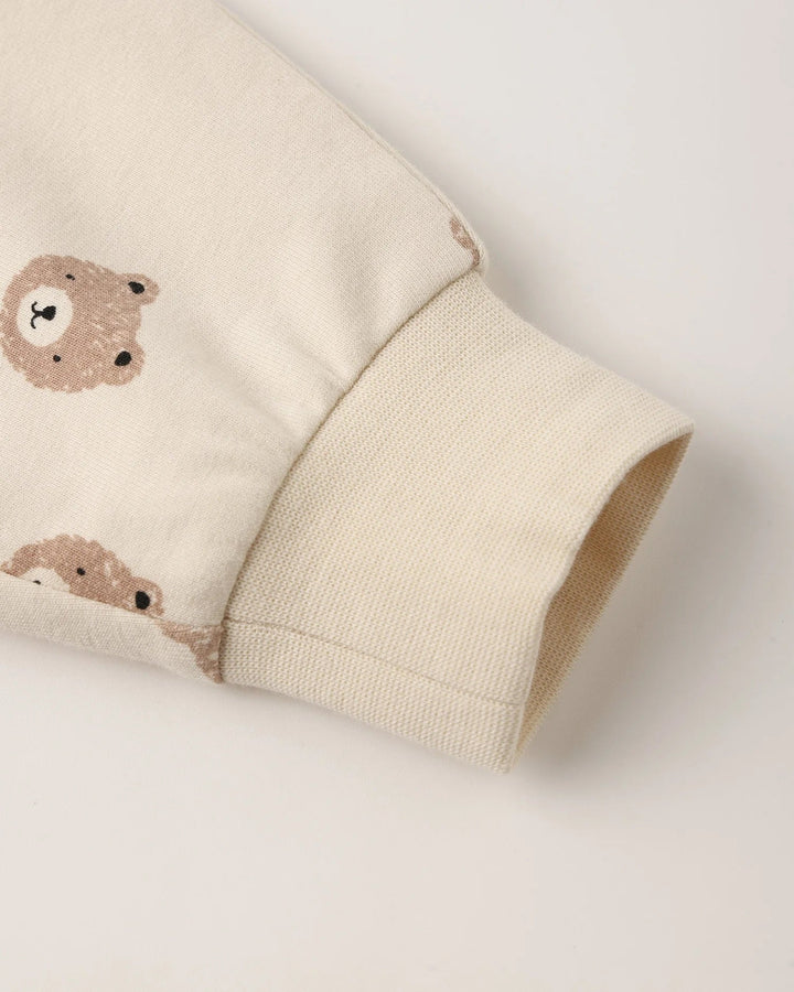 Pantalon de survêtement décontracté Ours brun Quincy Mae Mlle et Coco