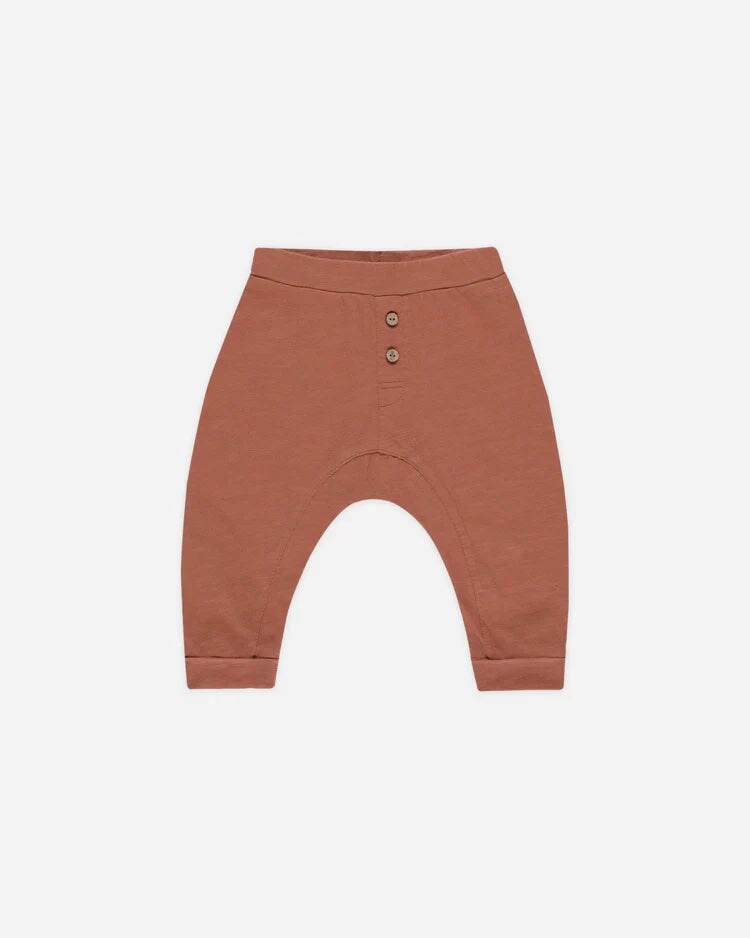 Pantalon coton Poppy rouille Rylee + Cru Mlle et Coco
