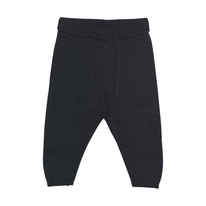 pantalon tricot marine taille élastique Fixoni Mlle et Coco