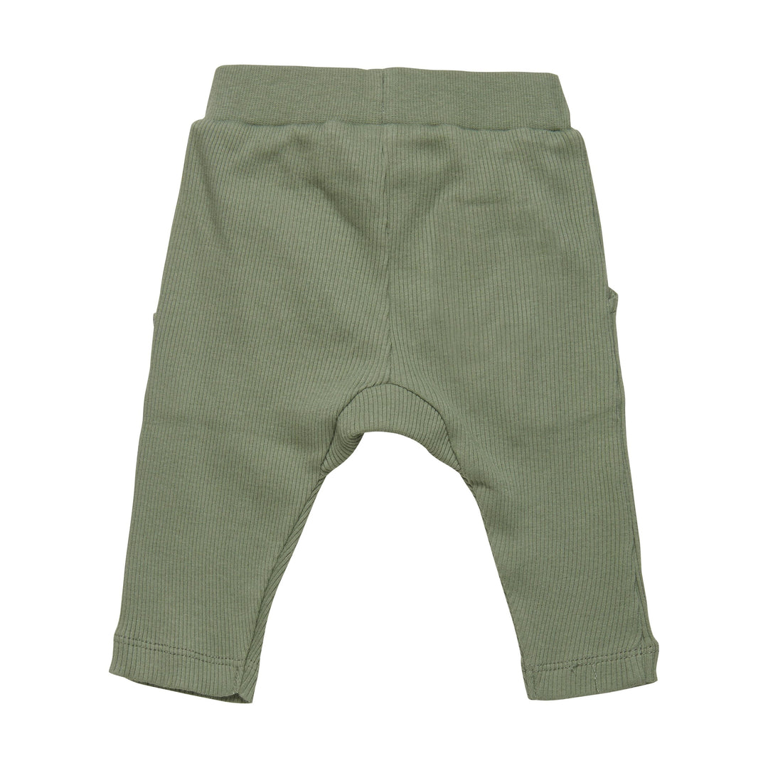pantalon vert taille élastique vêtement Fixoni garçon Mlleetcoco