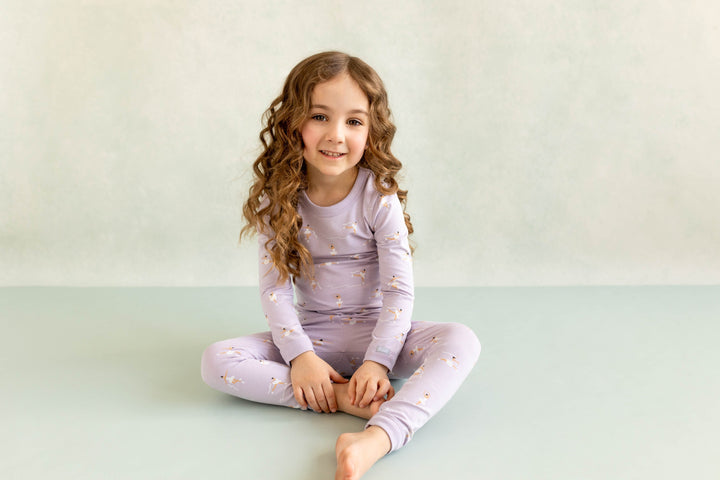 Pyjama 2 pièces tencel Mauve patin artistique Coccoli