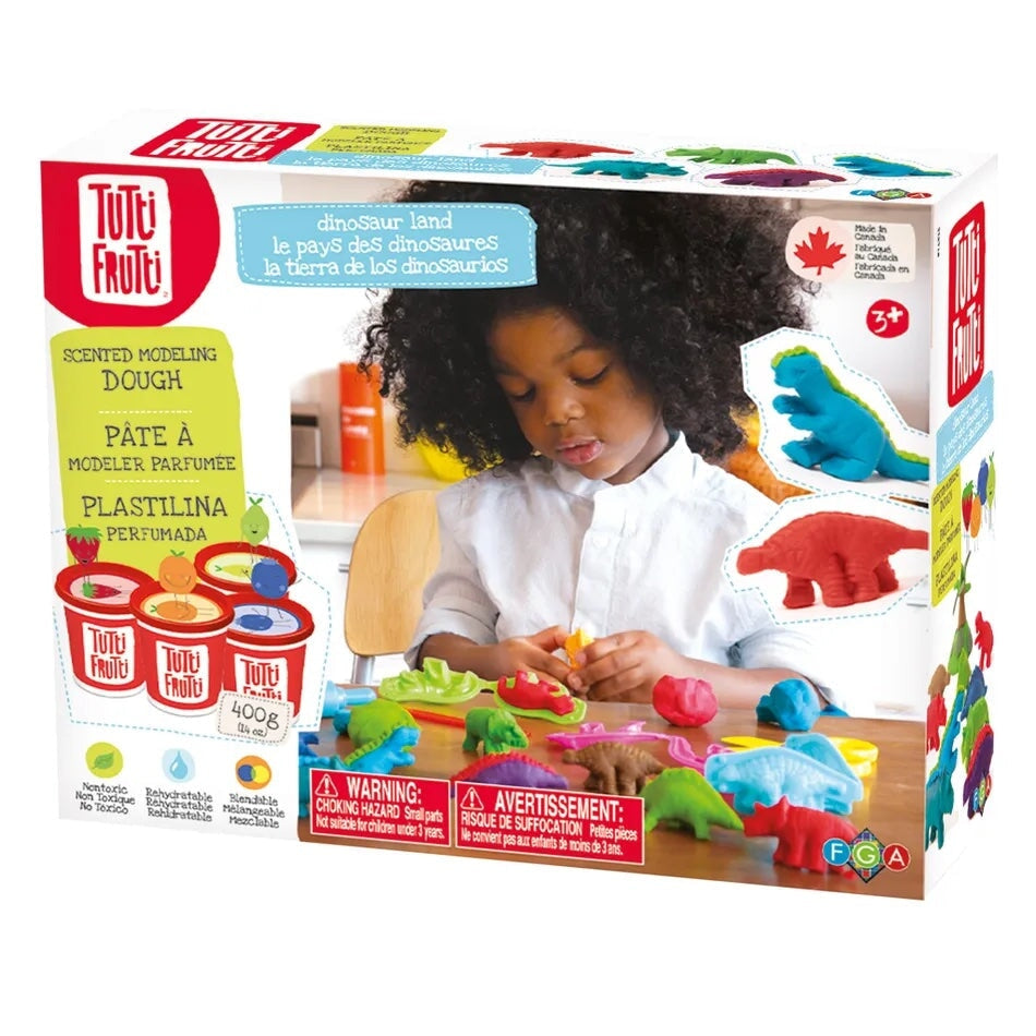 ensemble pâte à modeler le pays des dinosaures Tutti Frutti