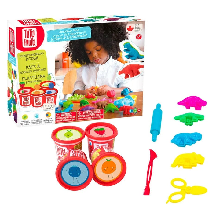 ensemble pâte à modeler le pays des dinosaures Tutti Frutti