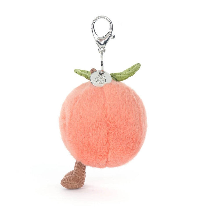 Breloque de sac pêche Jellycat Mlle et Coco