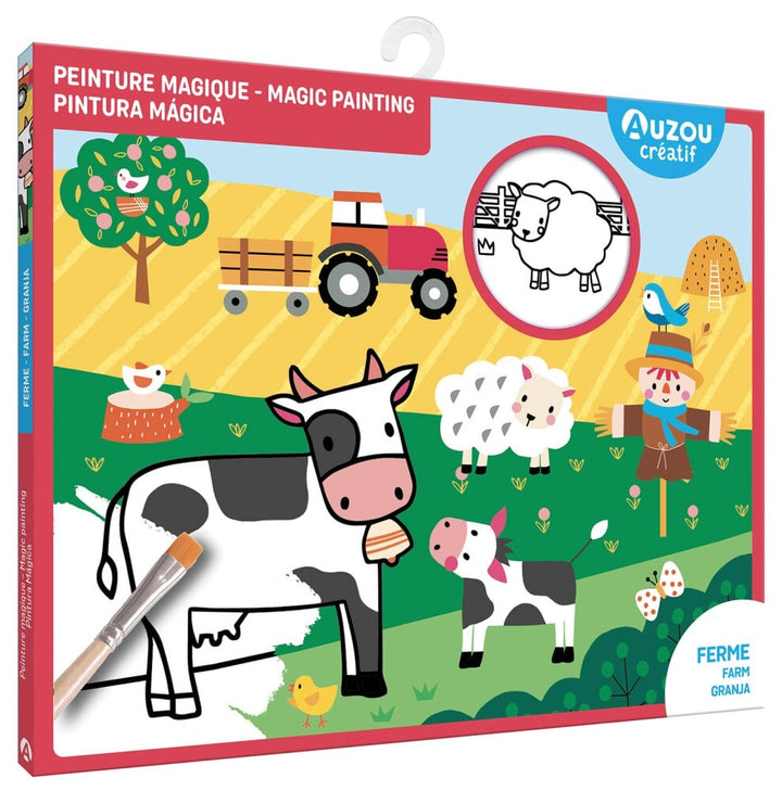 peinture Magique de Auzou, thème de la Ferme, bricolage