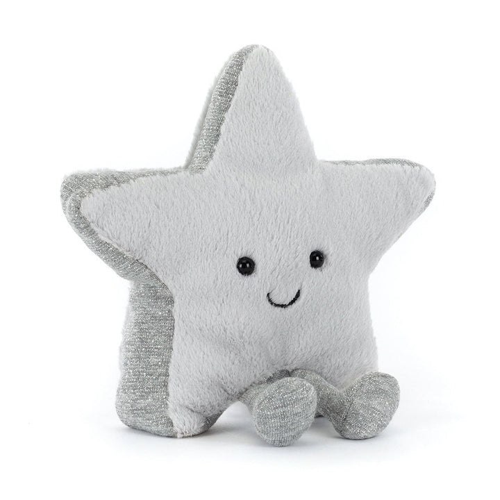 Petite Peluche de noel étoile argentée Jellycat Mlle et Coco