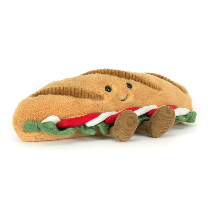 Peluche baguette caprese nourriture Jellycat Mlle et Coco