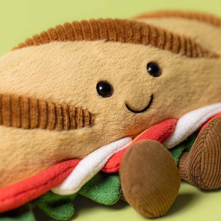 Peluche baguette caprese nourriture Jellycat Mlle et Coco