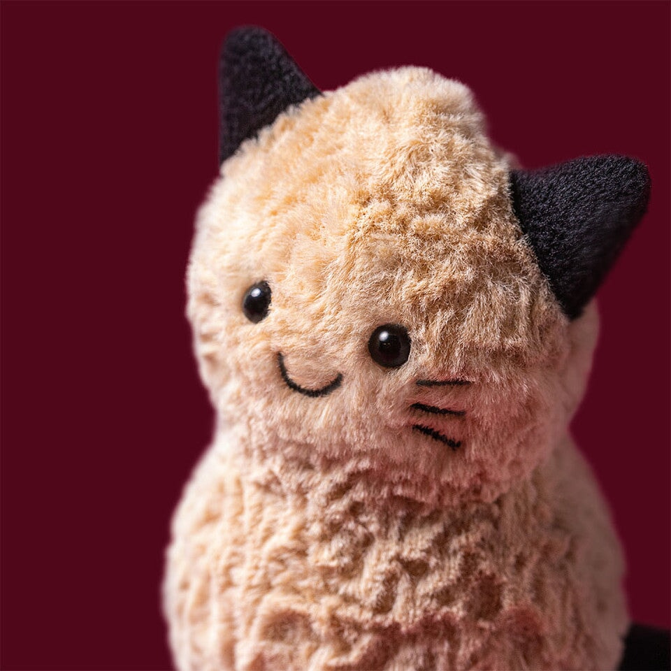 Peluche amuseable cacahuète en tenue chat Halloween Jellycat Mlle et Coco