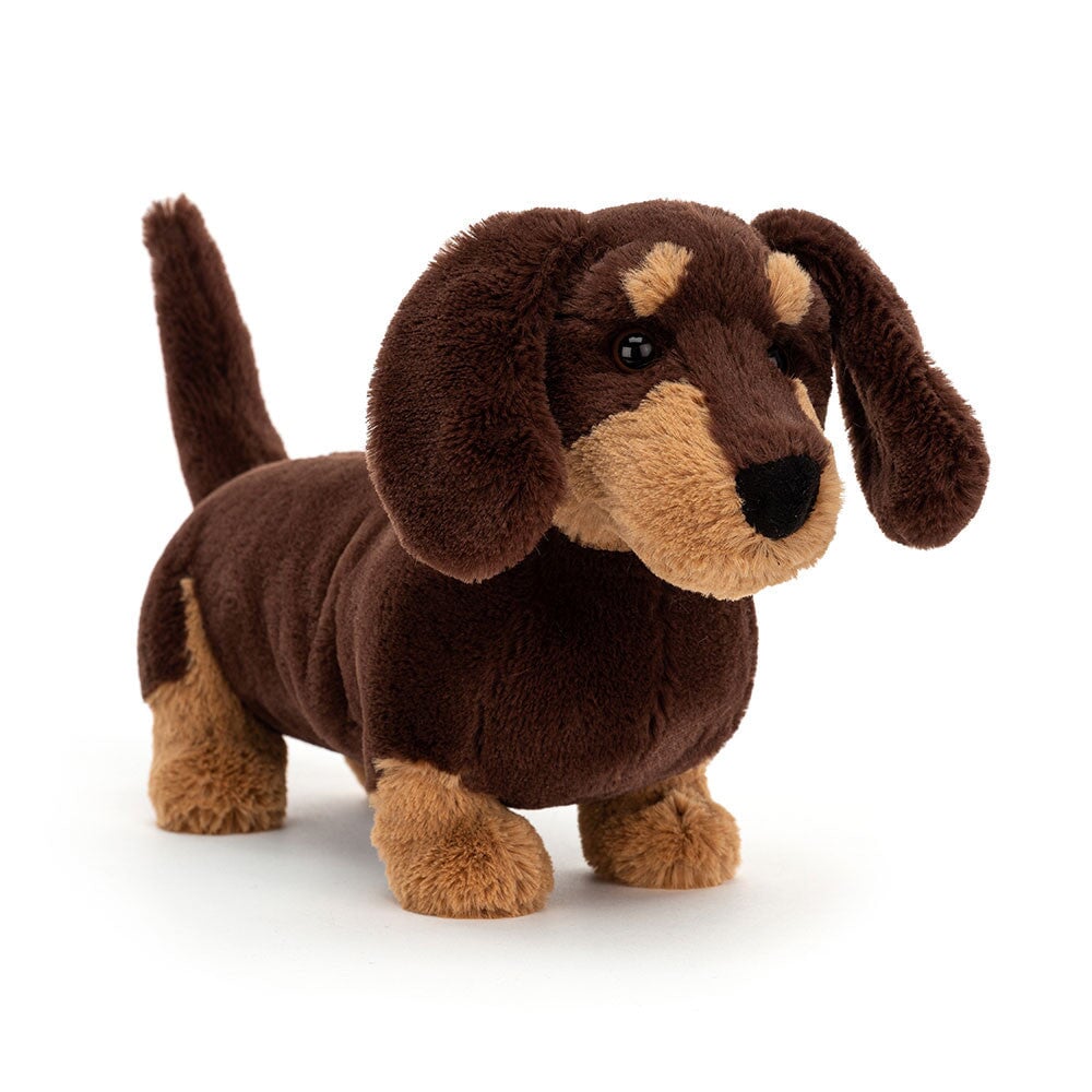 Peluche chien saucisse teckel Otto Jellycat Mlle et Coco